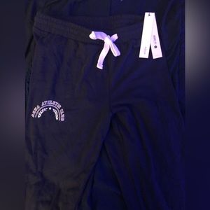 bloomingdale’s aqua athletic sweatpants